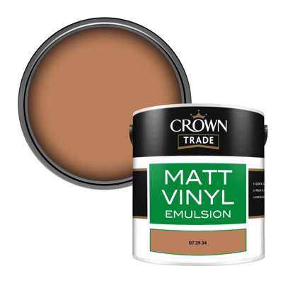 Crown Trade Vinyl Matt Walls & Ceilings Emulsion Paint (D7.29.54) 2.5L