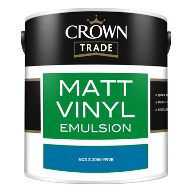 Crown Trade Vinyl Matt Walls & Ceilings Emulsion Paint NCS S 3060-R90B ...