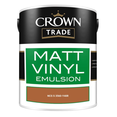 Crown Trade Vinyl Matt Walls & Ceilings Emulsion Paint NCS S 3560-Y40R ...