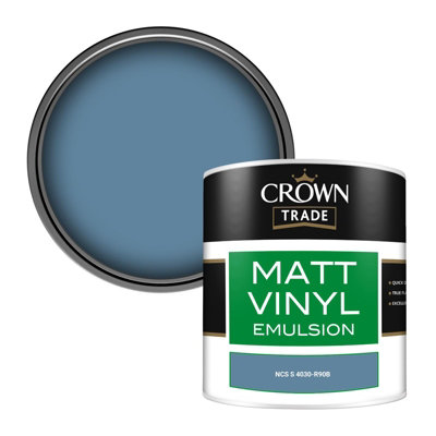 Crown Trade Vinyl Matt Walls & Ceilings Emulsion Paint NCS S 4030-R90B ...