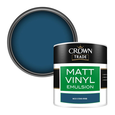 Crown Trade Vinyl Matt Walls & Ceilings Emulsion Paint NCS S 5540-R90B ...