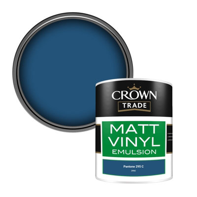 Crown Trade Vinyl Matt Walls & Ceilings Emulsion Paint Pantone 295 C ...