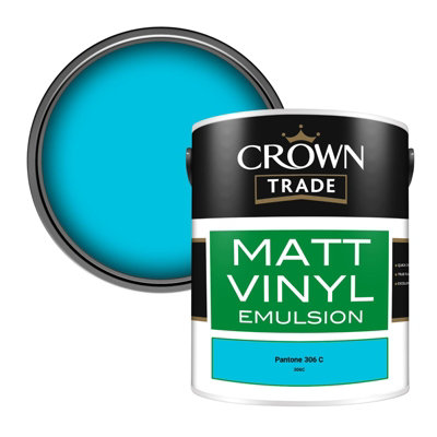 Crown Trade Vinyl Matt Walls & Ceilings Emulsion Paint Pantone 306 C ...