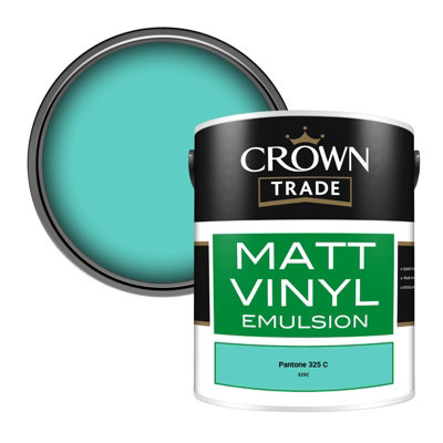Crown Trade Vinyl Matt Walls & Ceilings Emulsion Paint Pantone 325 C ...
