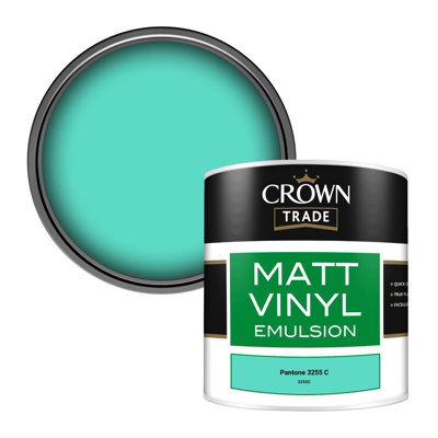 Crown Trade Vinyl Matt Walls & Ceilings Emulsion Paint Pantone 3255 C ...