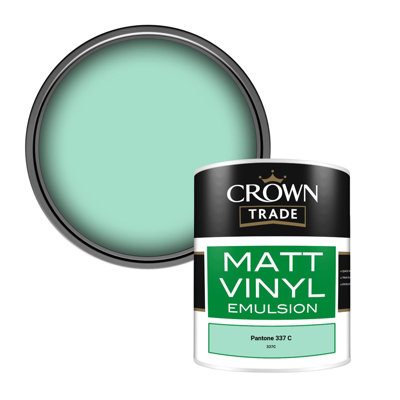 Crown Trade Vinyl Matt Walls & Ceilings Emulsion Paint Pantone 337 C ...