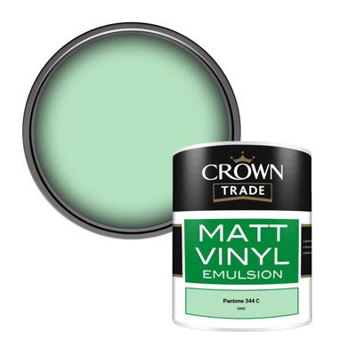 Crown Trade Vinyl Matt Walls & Ceilings Emulsion Paint Pantone 344 C ...