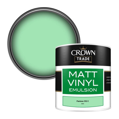 CROWN TRADE VINYL MATT WALLS & CEILINGS EMULSION PAINT PANTONE 352 C ...