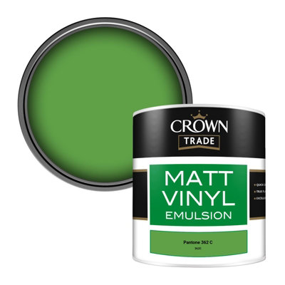 Crown Trade Vinyl Matt Walls & Ceilings Emulsion Paint Pantone 362 C ...