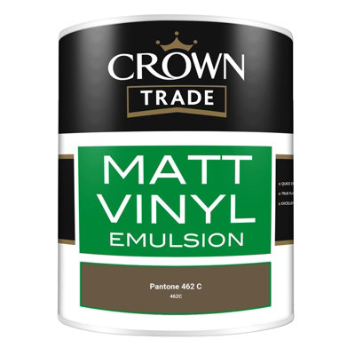 Crown Trade Vinyl Matt Walls & Ceilings Emulsion Paint Pantone 462 C ...