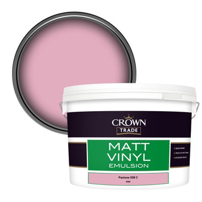 Crown Trade Vinyl Matt Walls & Ceilings Emulsion Paint Pantone 508 C ...