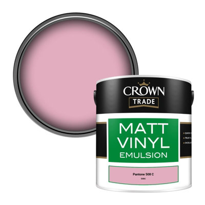 Crown Trade Vinyl Matt Walls & Ceilings Emulsion Paint Pantone 508 C ...