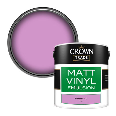 Crown Trade Vinyl Matt Walls & Ceilings Emulsion Paint Pantone 514 C ...
