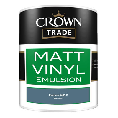 Crown Trade Vinyl Matt Walls & Ceilings Emulsion Paint Pantone 5405 C ...