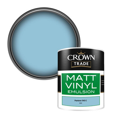 Crown Trade Vinyl Matt Walls & Ceilings Emulsion Paint Pantone 543 C ...