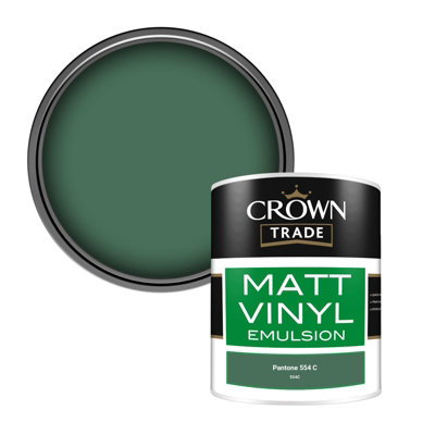 Crown Trade Vinyl Matt Walls & Ceilings Emulsion Paint Pantone 554 C ...