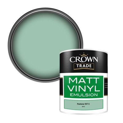 Crown Trade Vinyl Matt Walls & Ceilings Emulsion Paint Pantone 557 C ...