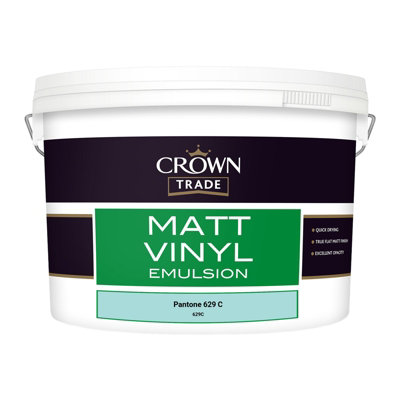 Crown Trade Vinyl Matt Walls & Ceilings Emulsion Paint Pantone 629 C ...