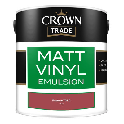 Crown Trade Vinyl Matt Walls & Ceilings Emulsion Paint Pantone 704 C ...