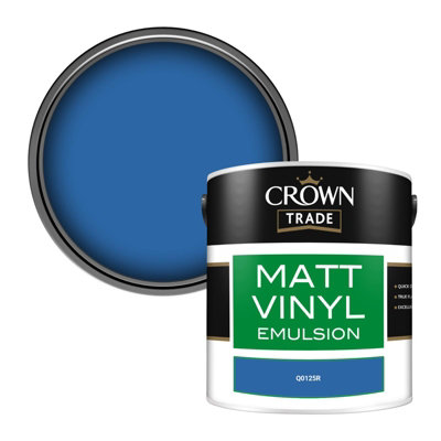 Crown Trade Vinyl Matt Walls & Ceilings Emulsion Paint (Q0125R) 2.5L
