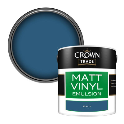 Crown Trade Vinyl Matt Walls & Ceilings Emulsion Paint (T0.41.23) 2.5L