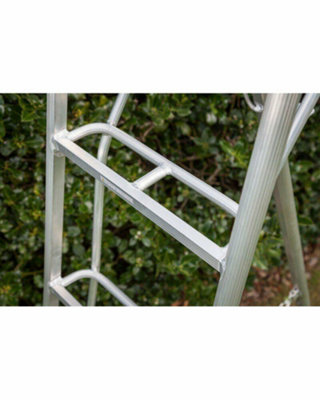 Crown Tripod 3.0m Platform Ladder 3 Leg Adjustable Garden, Hedge, Orchard including Free Rubber Feet