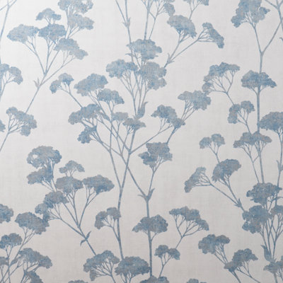 Crown Tulsa Sprig Blue Wallpaper M1539