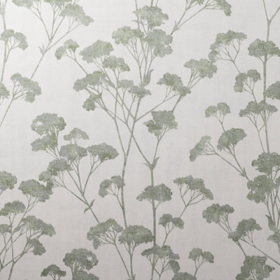 Crown Tulsa Sprig Green Wallpaper M1538