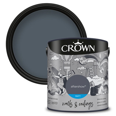 Crown Walls & Ceilings Matt Emulsion Paint Aftershow - 2.5L