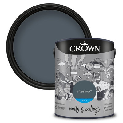 Crown Walls & Ceilings Matt Emulsion Paint Aftershow - 5L