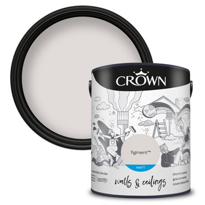 Crown Walls & Ceilings Matt Emulsion Paint Figment - 5L