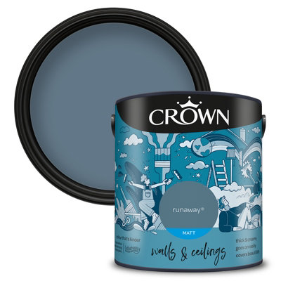 Crown Walls & Ceilings Matt Emulsion Paint Runaway - 2.5L