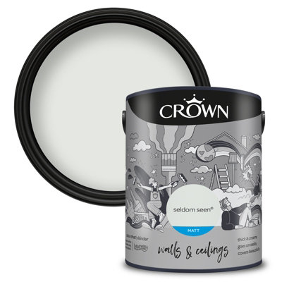 Crown Walls & Ceilings Matt Emulsion Paint Seldom Seen - 5L