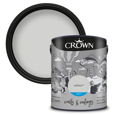 Crown Walls & Ceilings Matt Emulsion Paint Taffeta - 5L