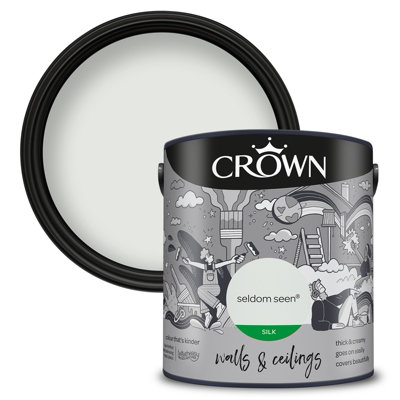 Crown Walls & Ceilings Silk Emulsion Paint Seldom Seen - 2.5L