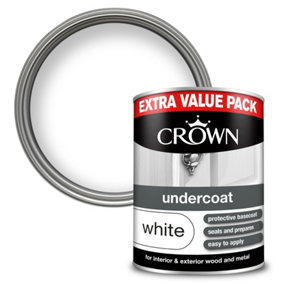 Crown Wood & Metal Undercoat White - 1.25L