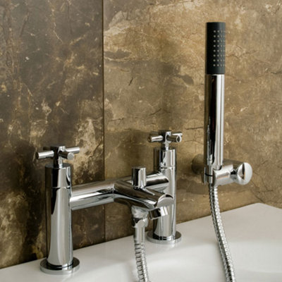 Crox Modern Bath Shower Mixer Tap Chrome