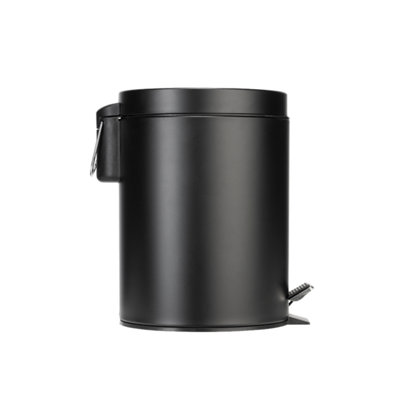 Croydex 5L Soft Close Matt Black Bin