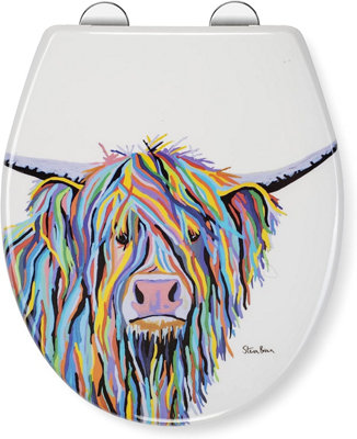 Croydex Angus McCoo Flexi-Fix™ Toilet Seat by Steven Brown Art