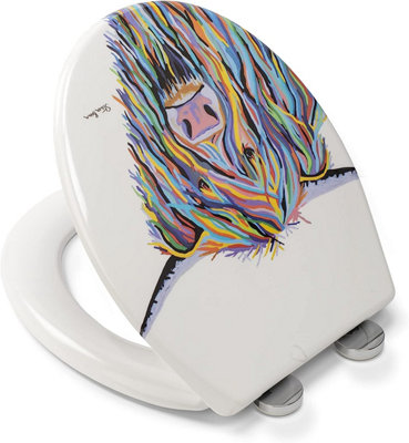 Croydex Angus McCoo Flexi-Fix™ Toilet Seat by Steven Brown Art - 5