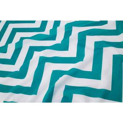 Croydex Aqua Chevron Textile Shower Curtain - 4
