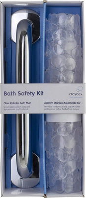 Croydex Bath Safety Kit Chrome - 3