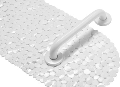 Croydex Bath Safety Kit White (Grab Bar and Bath Mat set)