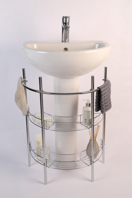 Croydex Bathroom Pedestal Storage Unit