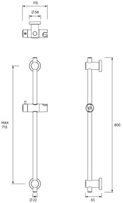 Croydex CROY 3F Duschkopf CHR AM250241 In Chrom – Einfache Handbrause Aus ABS-Kunststoff