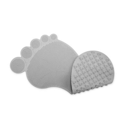 Croydex Big Foot Rubber Bath Mat - Grey