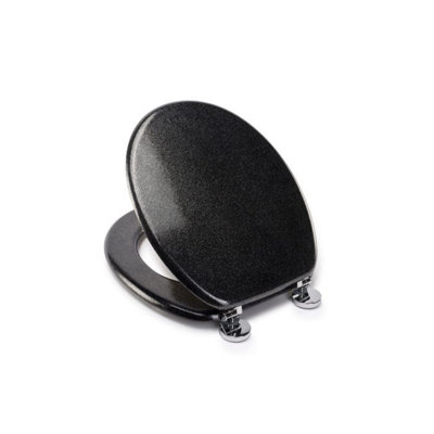 Croydex Black Quartz  Flexi-Fix™ Toilet Seat - 3