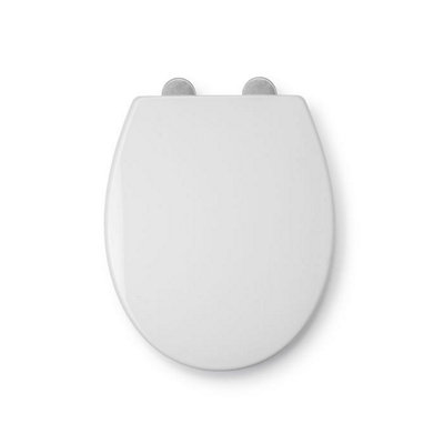 Croydex Telese Soft-Close with Quick-Release Toilet Seat Polypropylene White