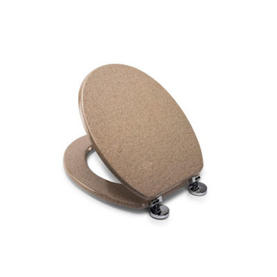 Croydex Varese Soft-Close with Quick-Release Toilet Seat Moulded Wood Natural Finish - 3