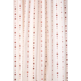 Croydex Dotty Textile Shower Curtain